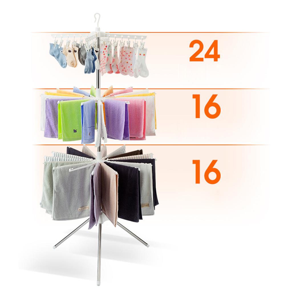 Baby Clothing Drying Rack - 3 Tiers Foldable Drying Rack Stainless