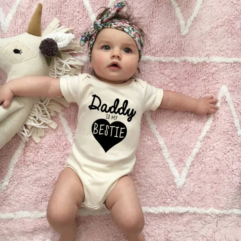 Baby Clothing Brand - Daddy Is My Bestie Cute Baby