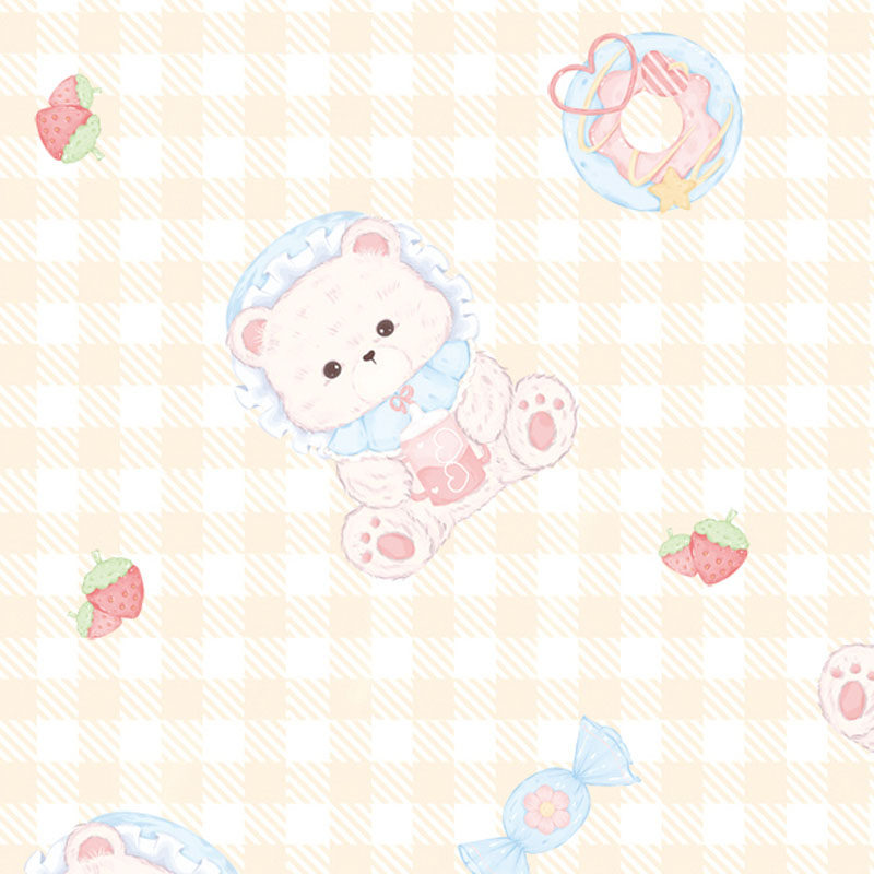 Baby Clothing Yellow - yellow “Baby Bear” Scattered Print Lolita