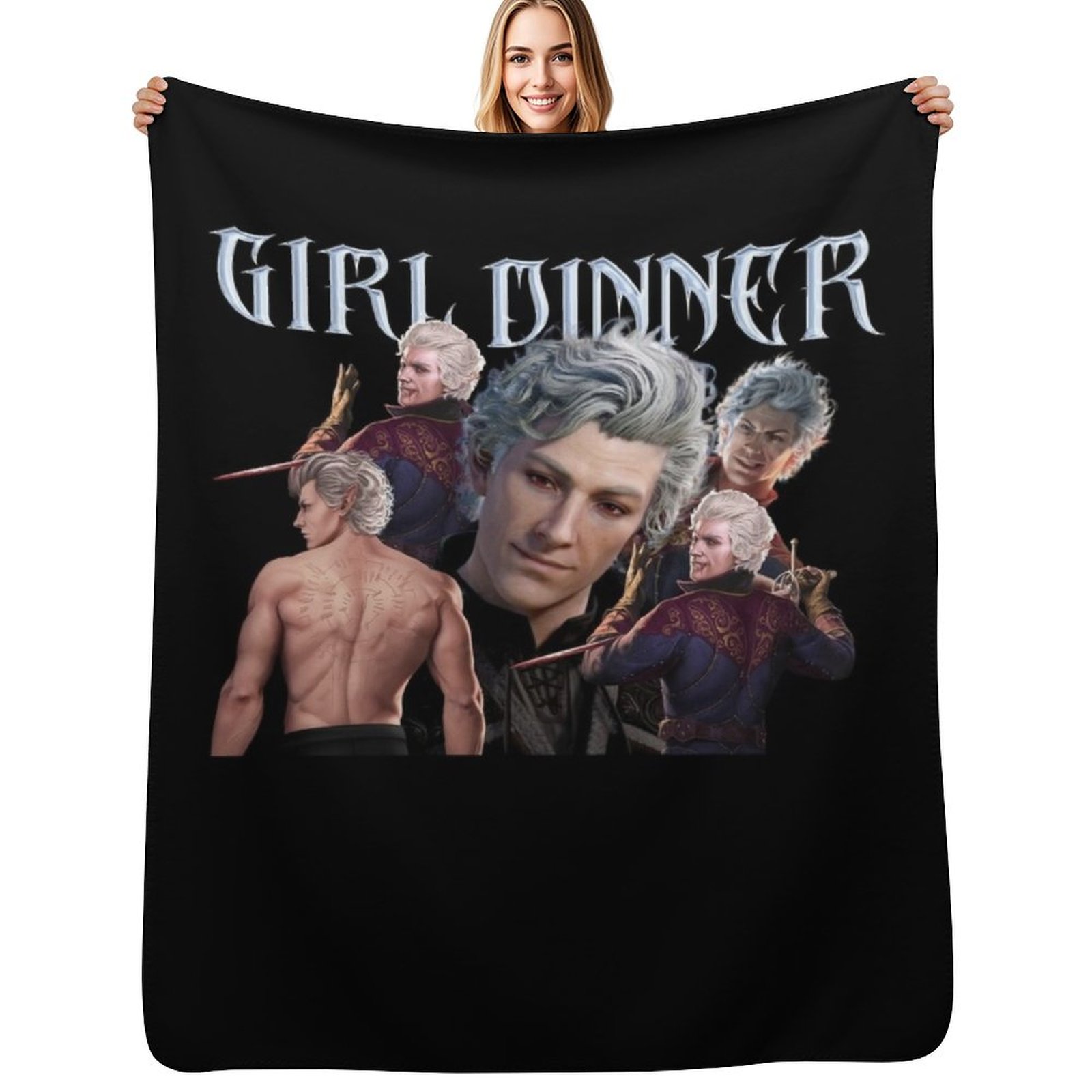 Fleece Sleep Bag - Astarion girl dinner - bg3 Game