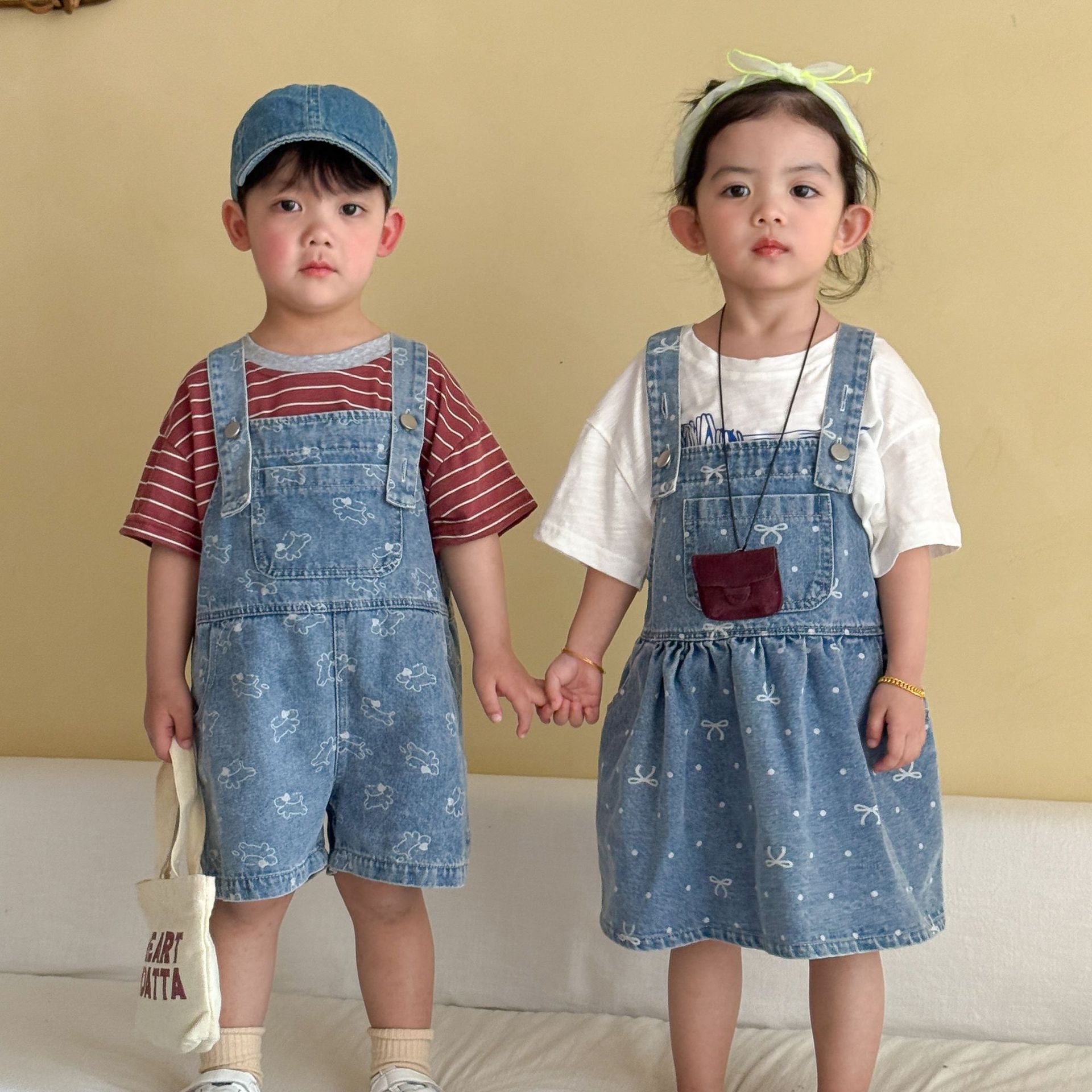 Baby Overall Denim - 2026 Summer New Children Denim Overalls