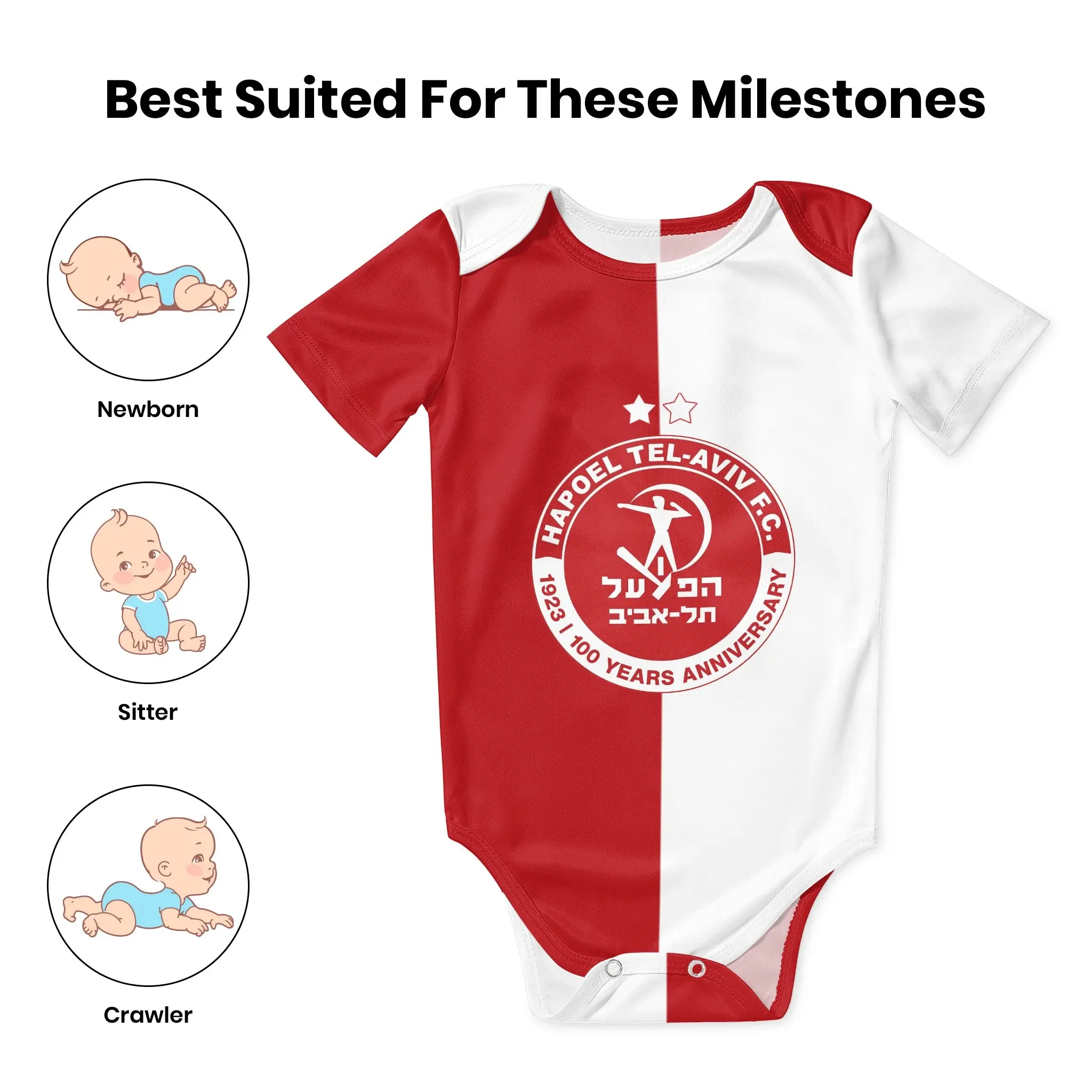 Hapoel Tel Aviv Baby Bodysuit  - đánh giá và giá Baby Clothing Brand