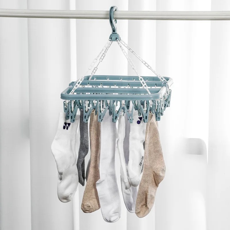 Clothes Drying Hanger with 32  - đánh giá và giá Baby Clothing Drying Rack