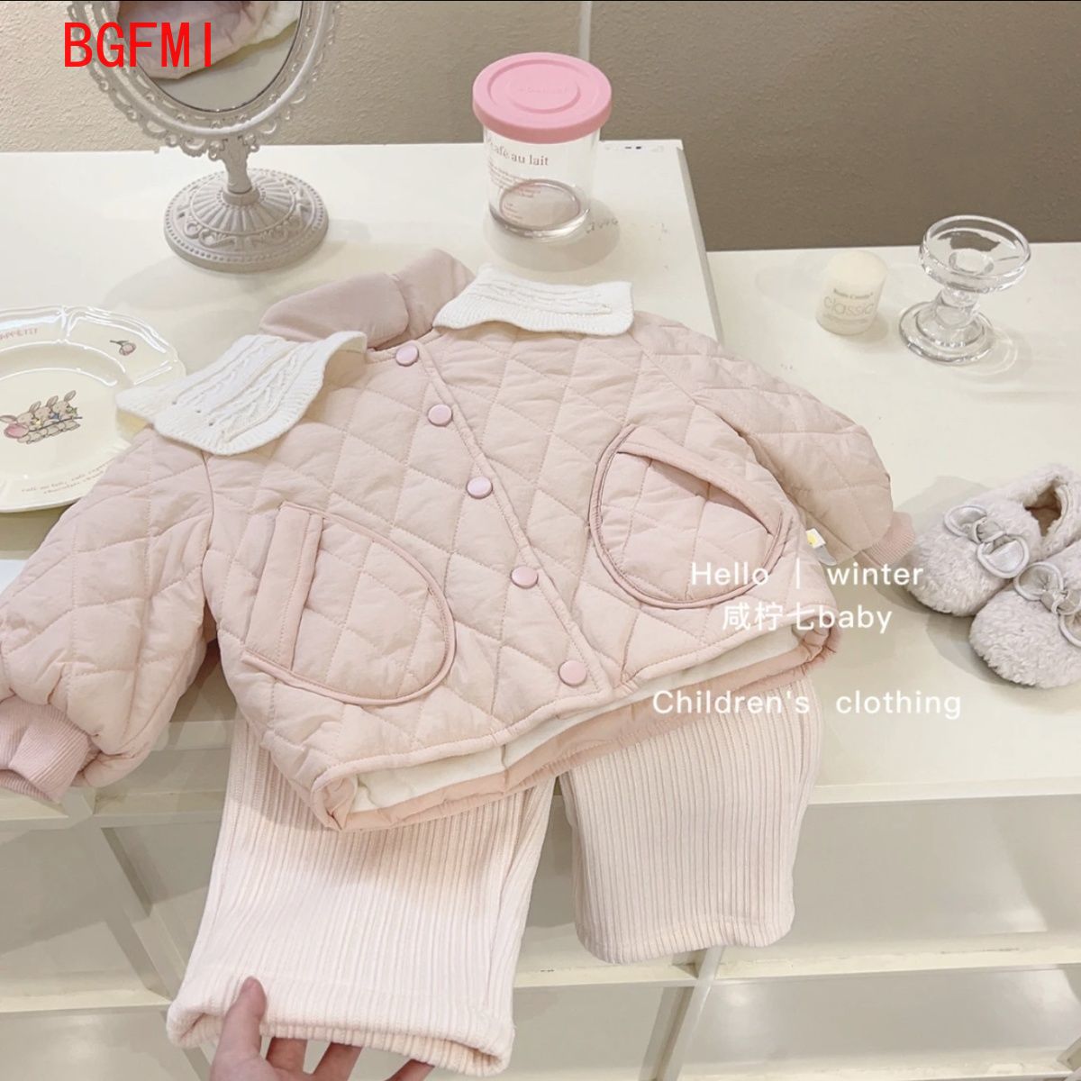 Girls Pink Velvet Inner Cotton - đánh giá và giá Baby Clothing Quilt