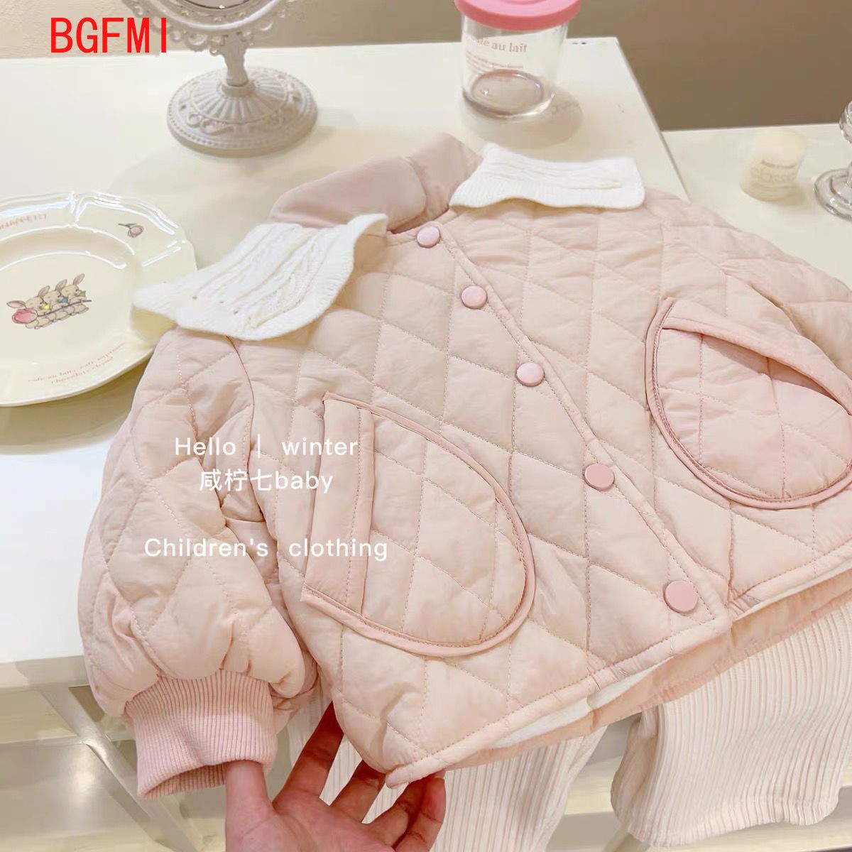 Girls Pink Velvet Inner Cotton - đánh giá và giá Baby Clothing Quilt