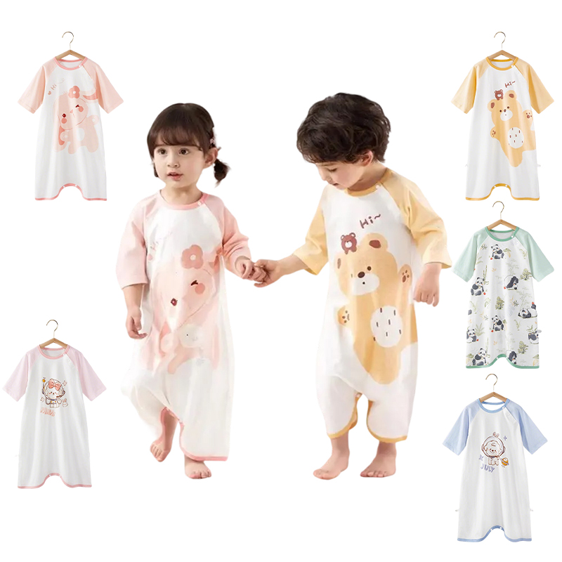 Summer Girl Boy Nightgown Cart - đánh giá và giá Baby Clothing Night