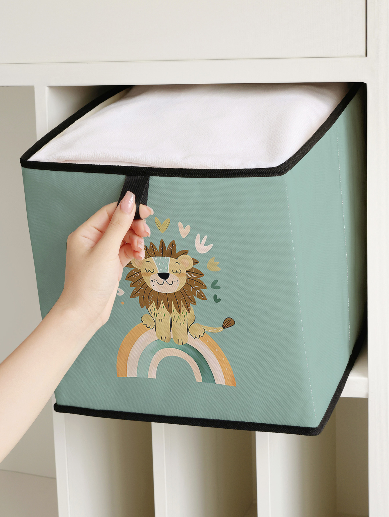 Cute Lion Rainbow Print Foldab - đánh giá và giá Baby Clothing Wardrobe