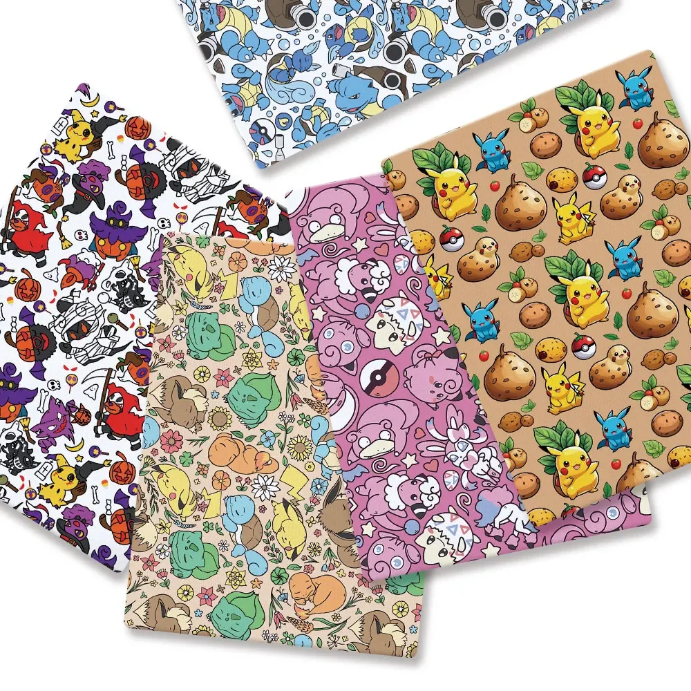 Pokemon Cartoon Fabric140*50cm - đánh giá và giá Baby Clothing Quilt
