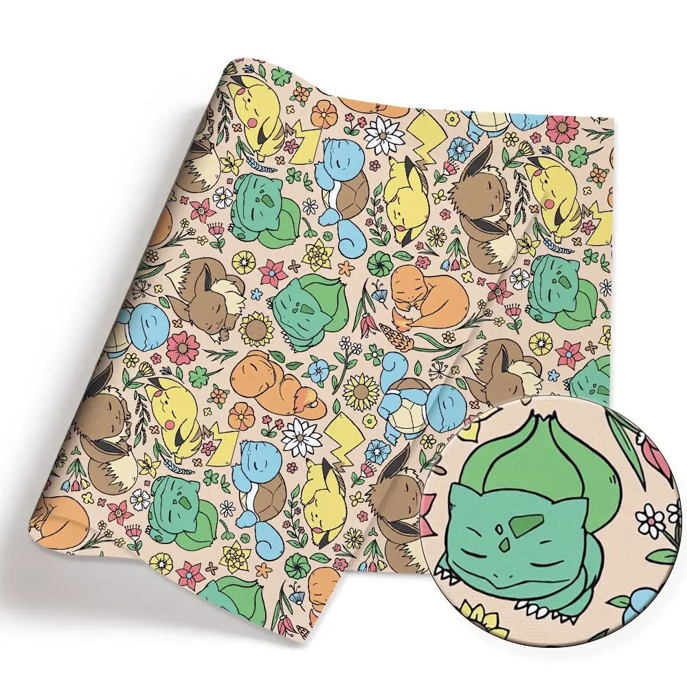 Pokemon Cartoon Fabric140*50cm - đánh giá và giá Baby Clothing Quilt