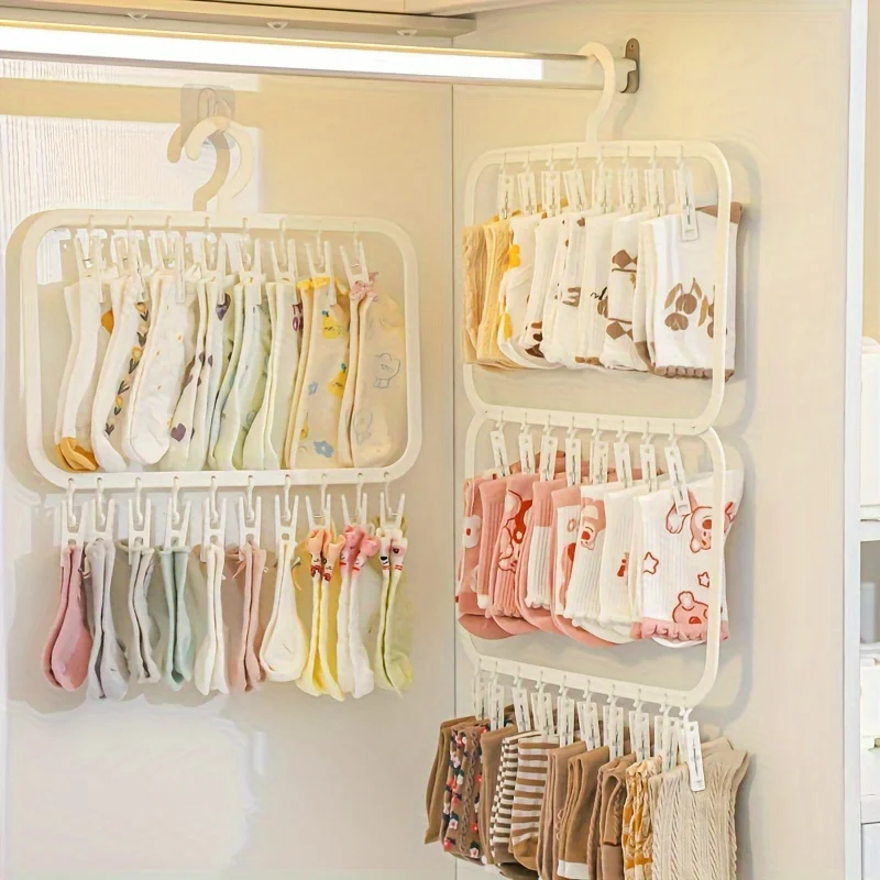 Multi-clip Baby Hanger, Househ - đánh giá và giá Baby Clothing Drying Rack