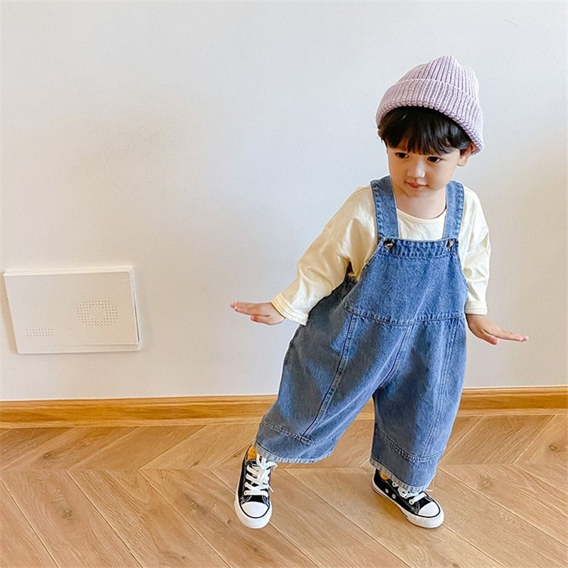 Autumn New Children's Loose Wi - đánh giá và giá Baby Overall Denim