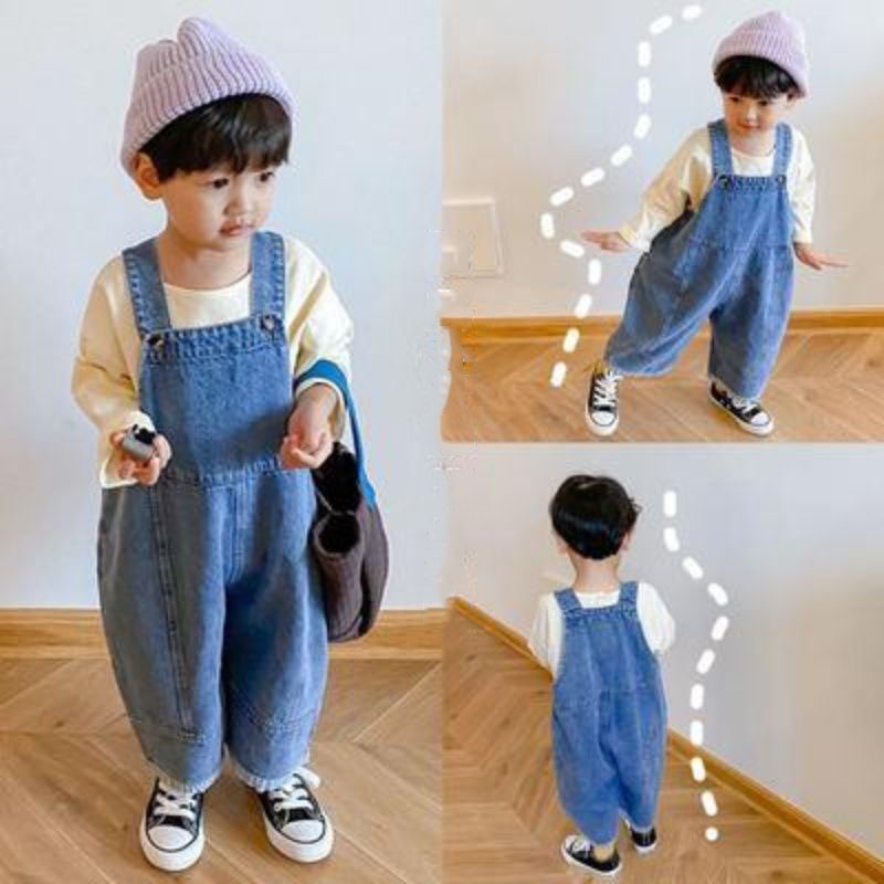 Autumn New Children's Loose Wi - đánh giá và giá Baby Overall Denim