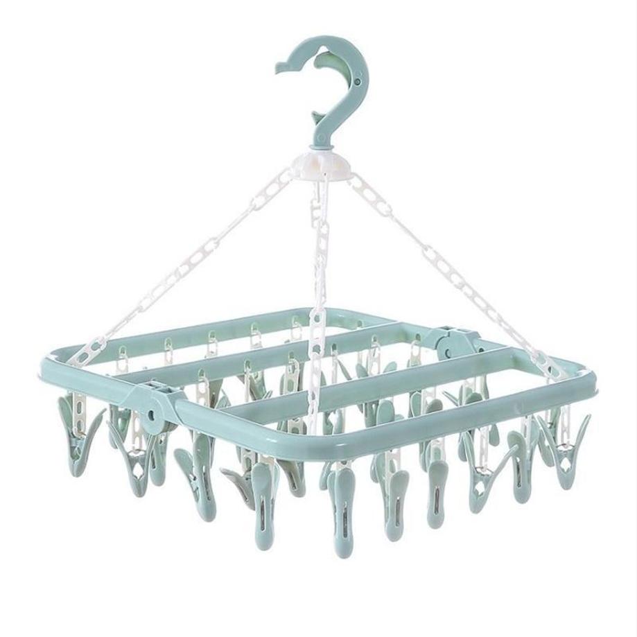 1 Pcs 32 Clips Folding Clothes - đánh giá và giá Baby Clothing Drying Rack