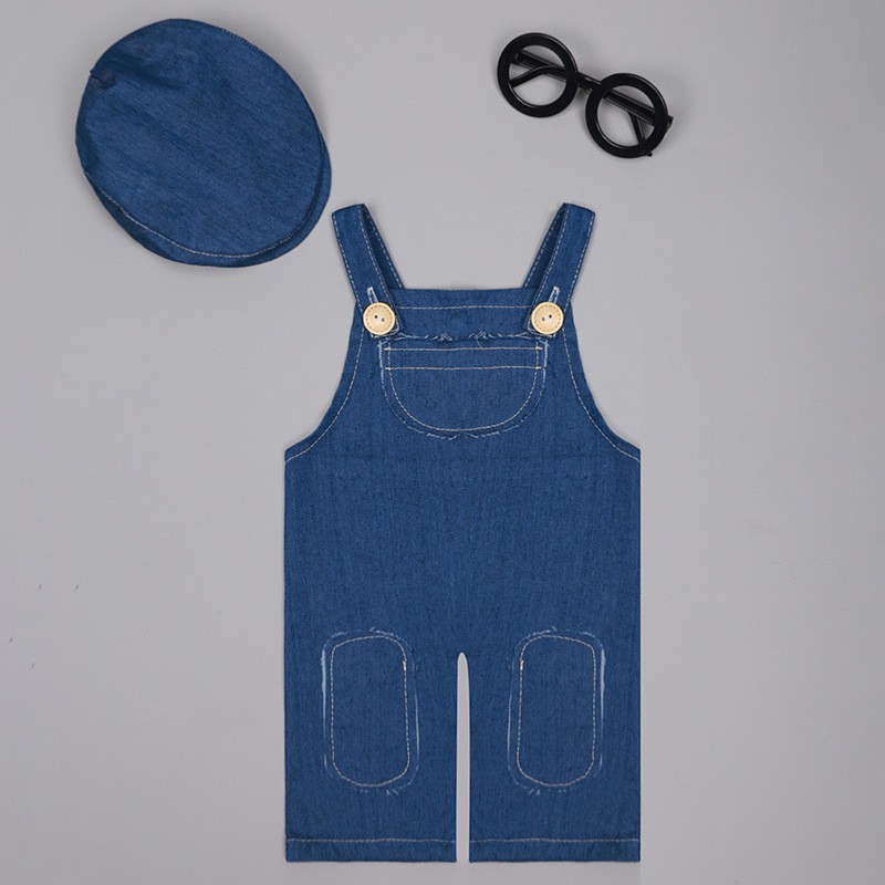 ❤️Newborn Photography Clothing - đánh giá và giá Baby Overall Denim