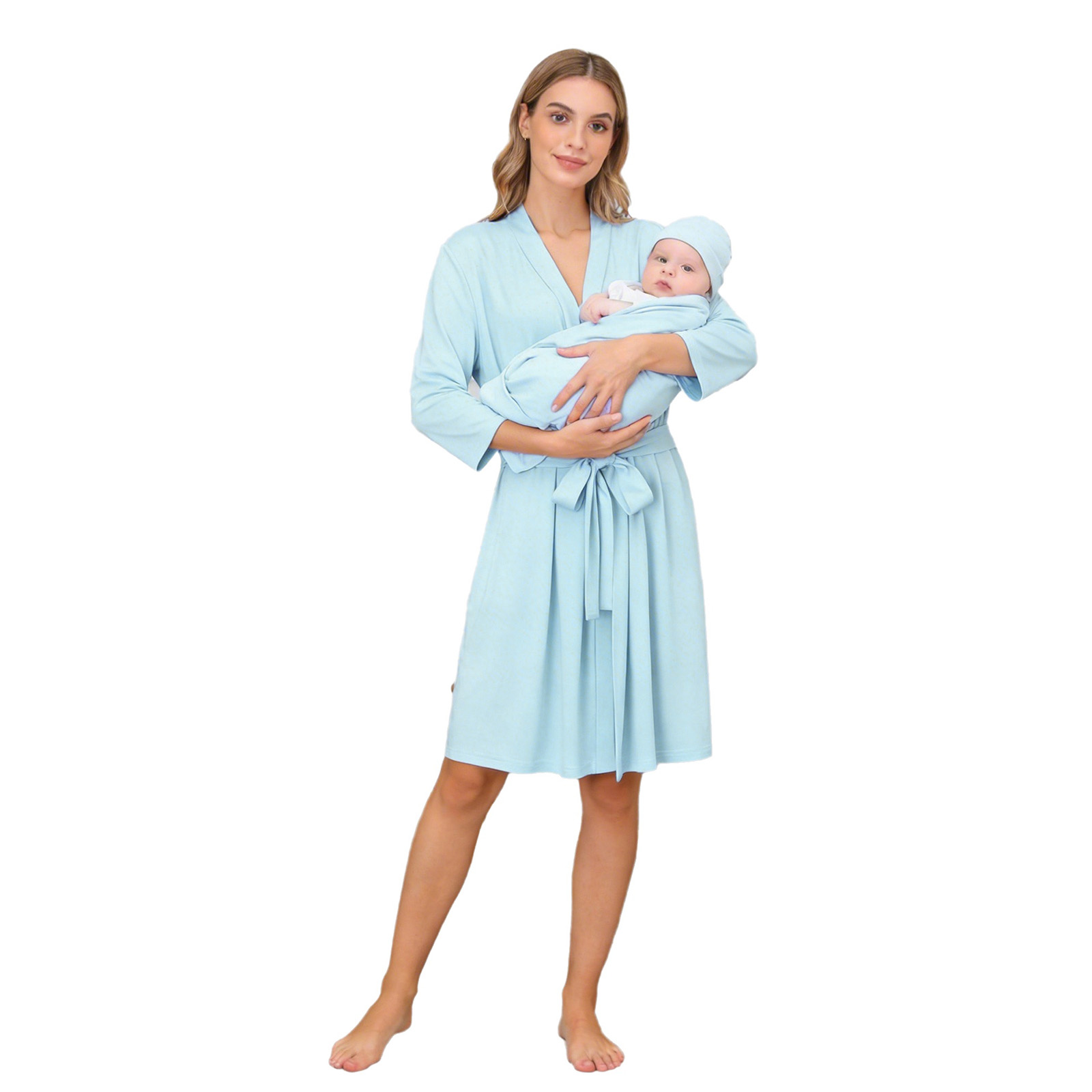 Mommy and Me Robe Swaddle Set  - đánh giá và giá Baby Clothing Night