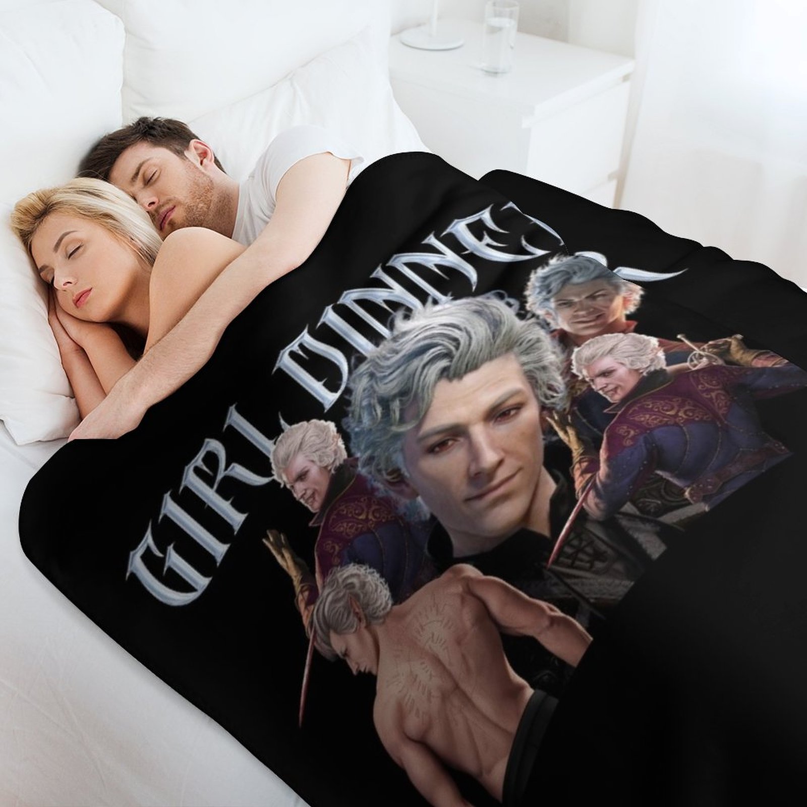 Astarion girl dinner - bg3 Gam - đánh giá và giá Fleece Sleep Bag