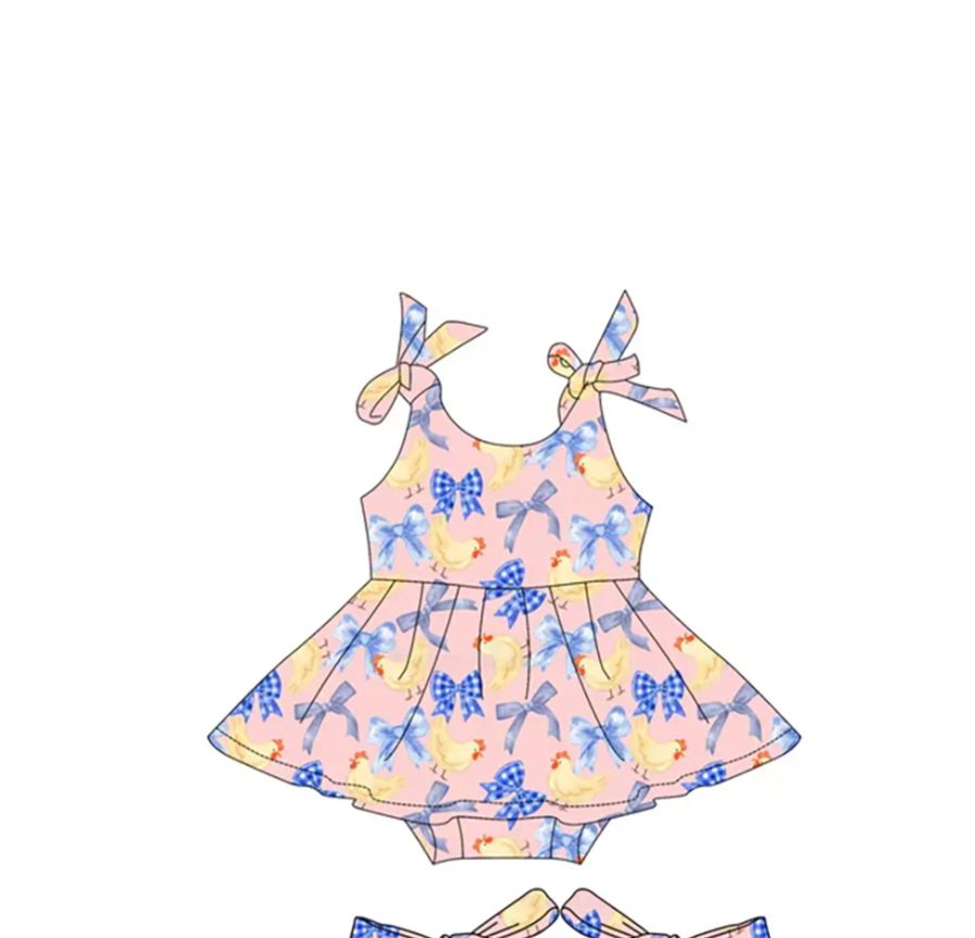 Summer Little Yellow Duck Bow  - đánh giá và giá Baby Clothing Yellow