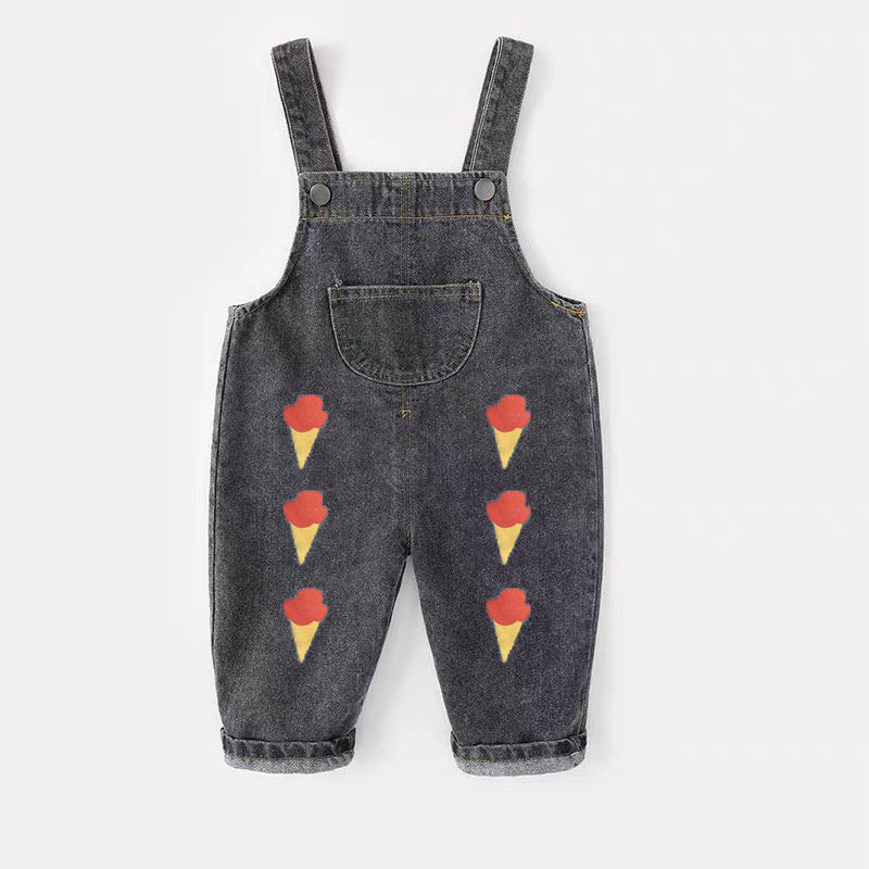 Xuân Hạ Thu Đông Bộ Áo Liền Qu - đánh giá và giá Baby Overall Denim