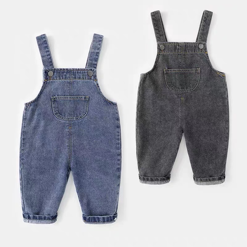 Xuân Hạ Thu Đông Bộ Áo Liền Qu - đánh giá và giá Baby Overall Denim