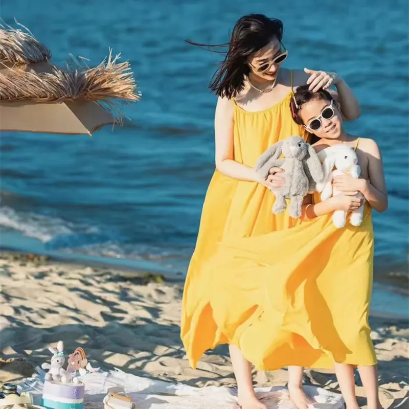 Mother and Daughter Matching B - đánh giá và giá Baby Yellow Clothing Women