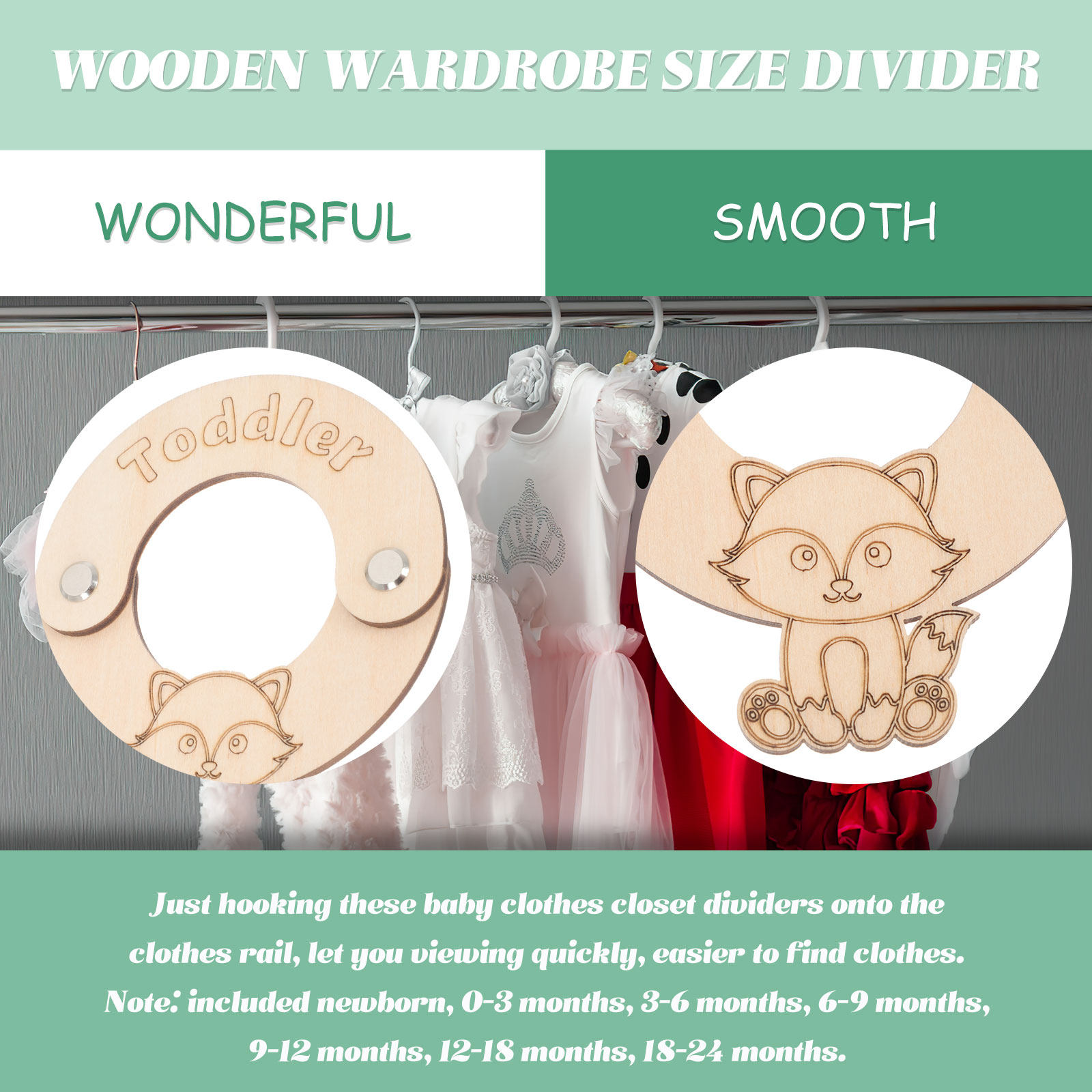 8Pcs Baby Clothes Organizer Wo - đánh giá và giá Baby Clothing Wardrobe