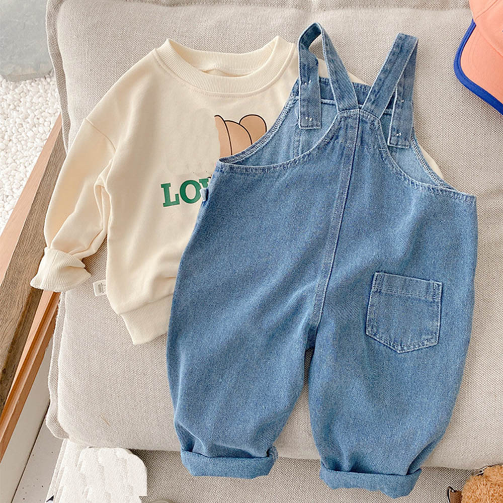 Girls Jumpsuit Blue Denim Soli - đánh giá và giá Baby Overall Denim