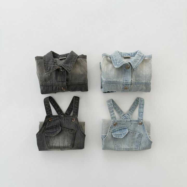 Solid Baby Girls Vintage Strap - đánh giá và giá Baby Overall Denim