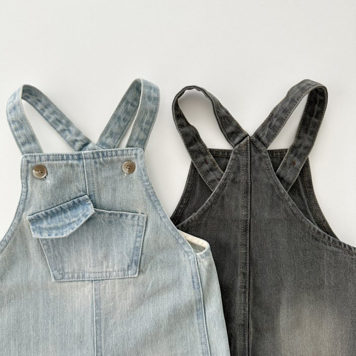 Solid Baby Girls Vintage Strap - đánh giá và giá Baby Overall Denim