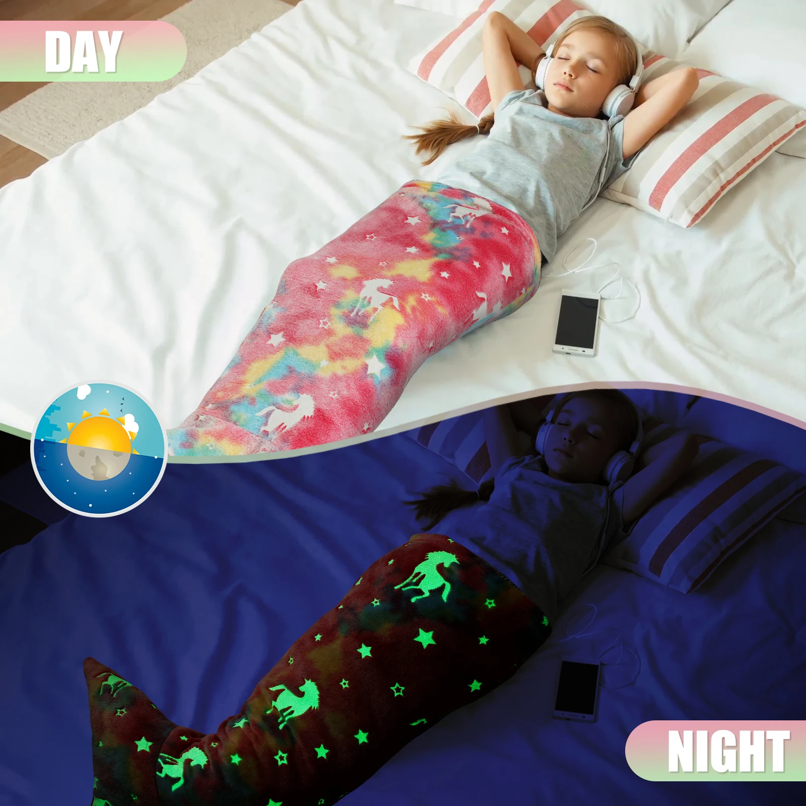Flannel Mermaid Sleeping Bag S - đánh giá và giá Fleece Sleep Bag