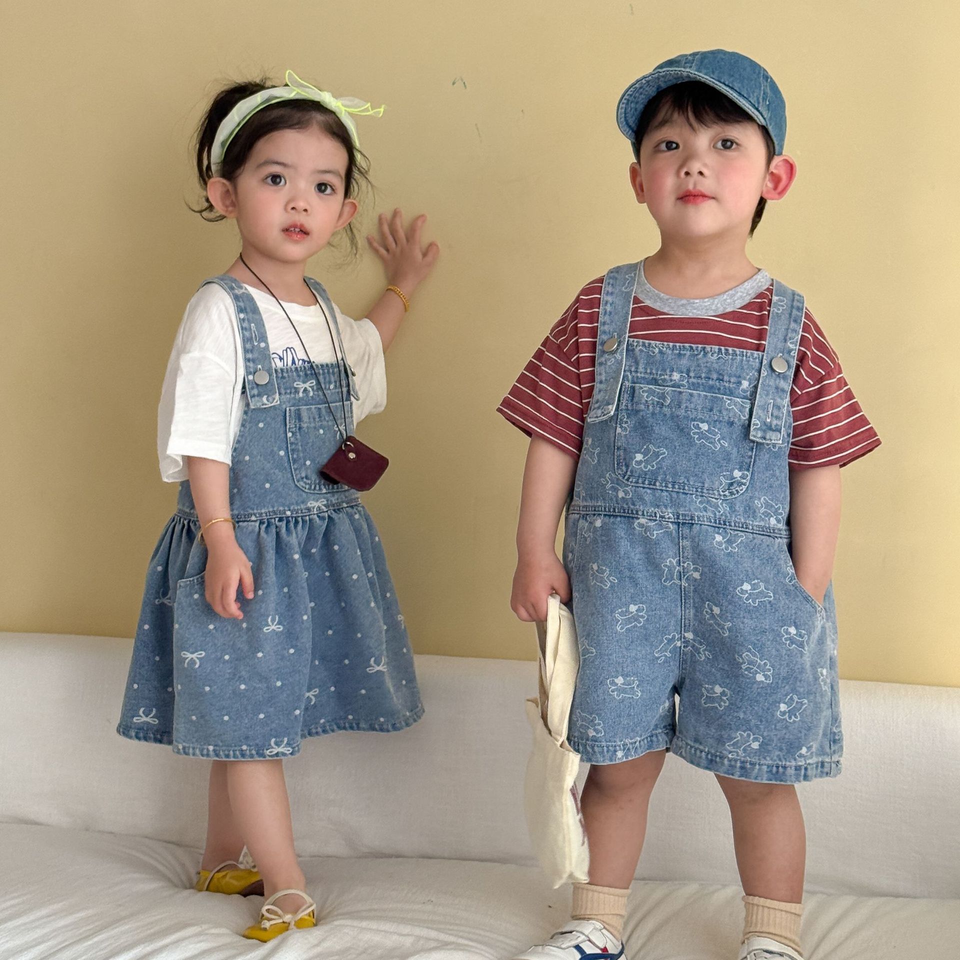 2026 Summer New Children Denim - đánh giá và giá Baby Overall Denim