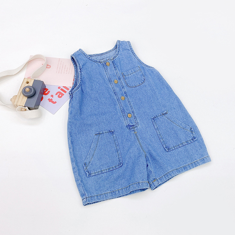 2026 Summer Korean Style Sleev - đánh giá và giá Baby Overall Denim